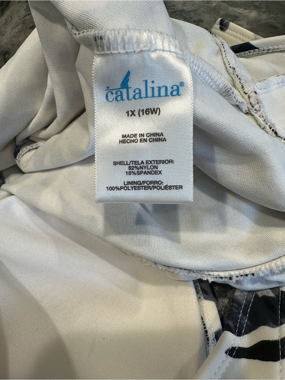 Catalina Black and White Zebra Halter Swim Coverup - Picture 6 of 11